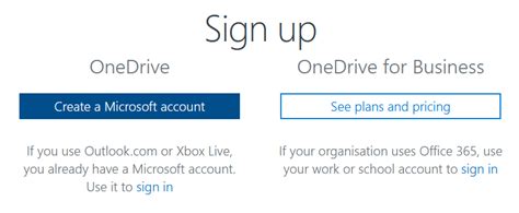 onedrive sign up|how to create onedrive account.